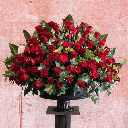 81 Red Rose Arrangement